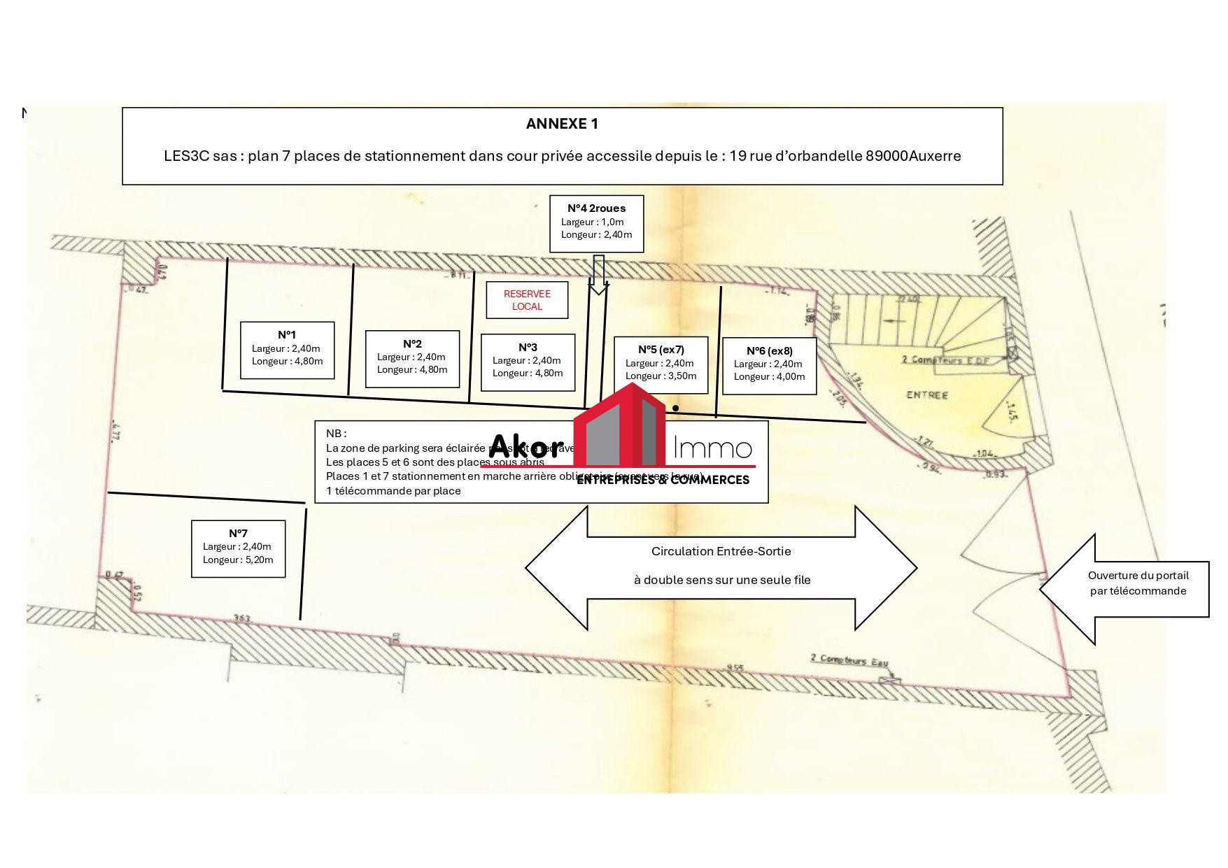 Parking voiture   - CORDELIERS - CENTRE-VILLE AUXERRE